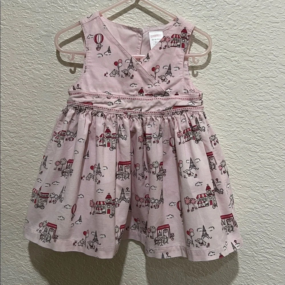 🛍️BOGO FREE 2009 vintage Gymboree Paris collection corduroy dress size 12-18M